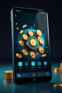 Smartphone mit Casino-App